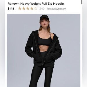 Alo Renown Heavy Weight Full Zip Hoodie
